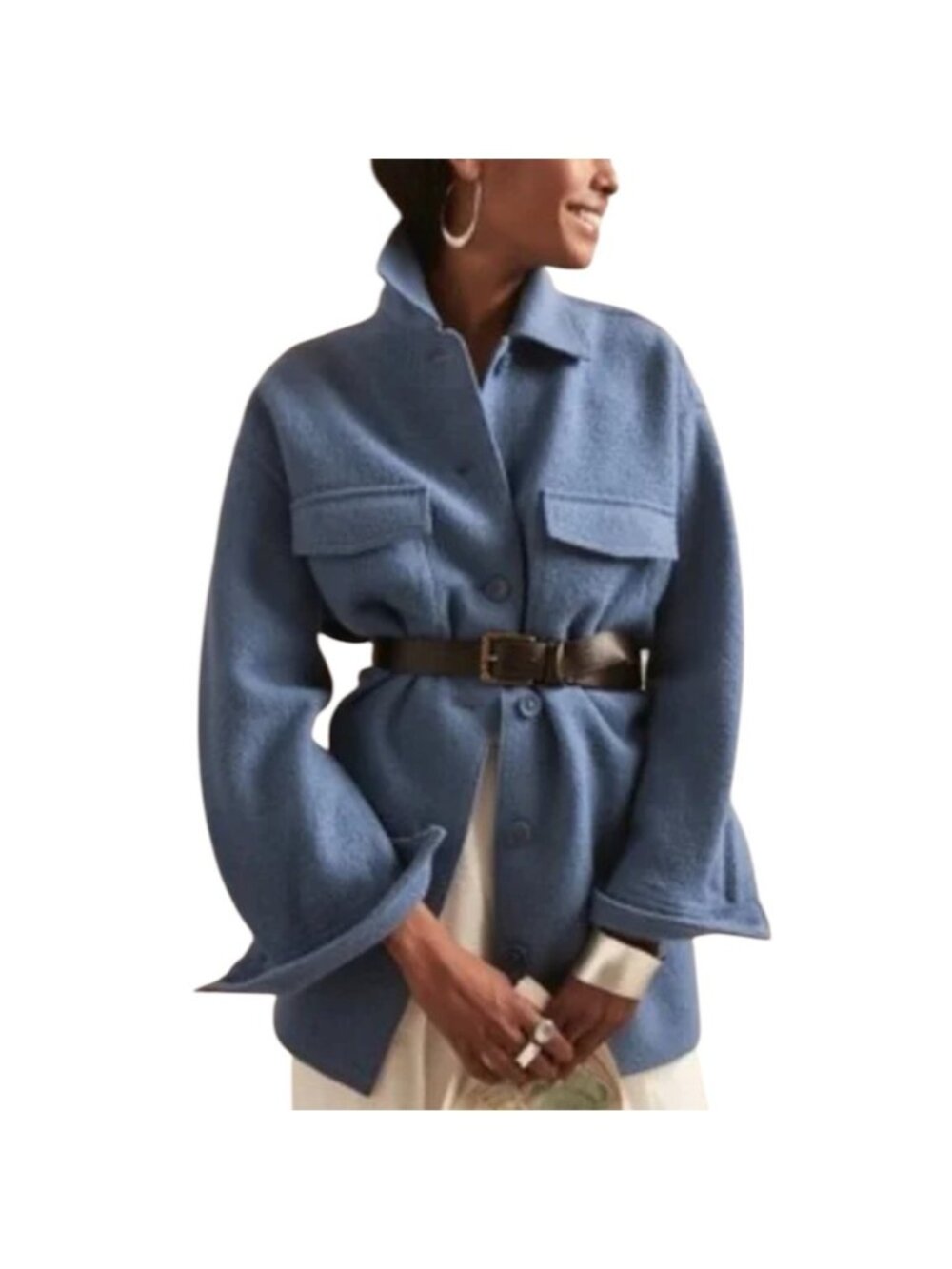 Avec Les Filles Blue Utility Jacket